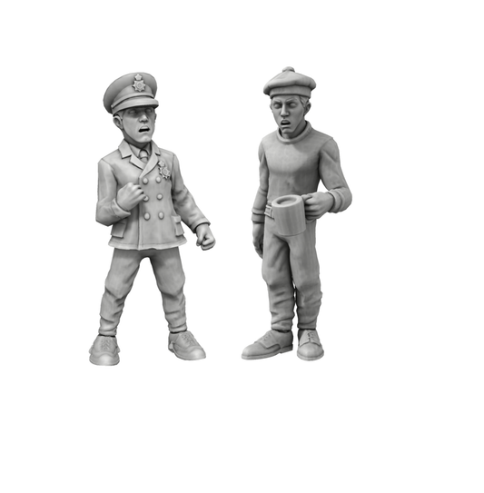 80mm Model Sailors x 2 - Set 1 - Resin Sailor Figurines for Model Ships – Highly Detailed 80mm Crew for RC & Static Model Boats – Premium Quality Miniatures for Dioramas & Maritime Displays