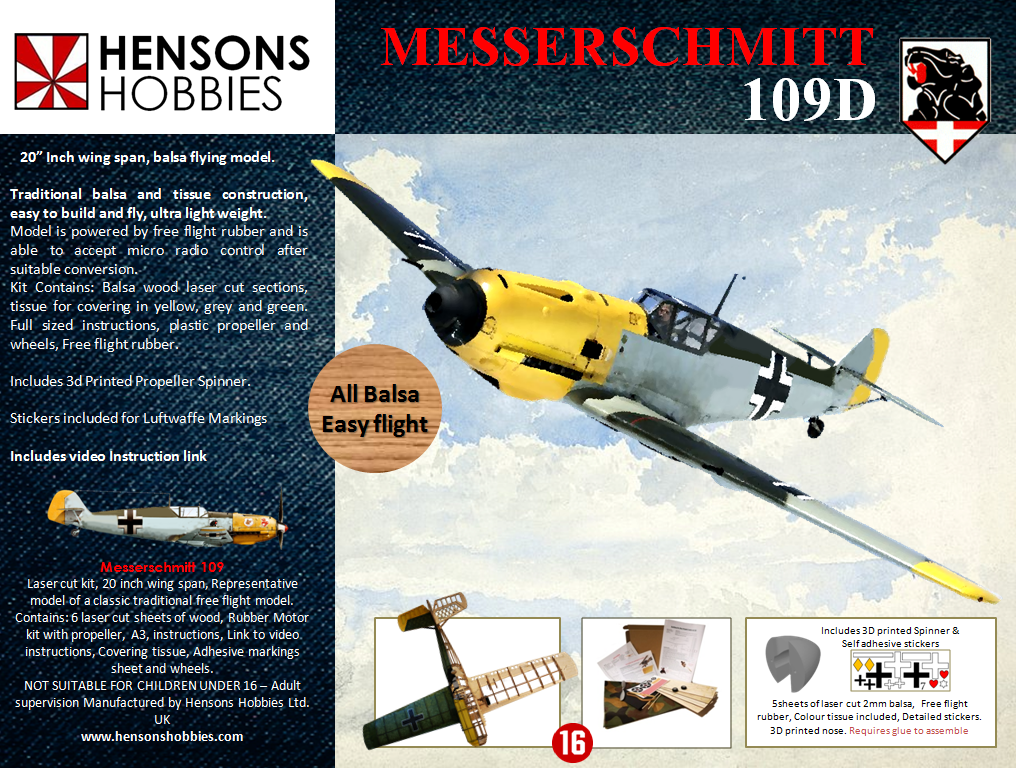 Messerschmitt 109 Balsa