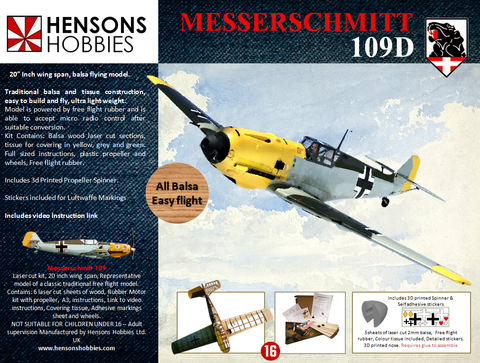 Messerschmitt 109 Balsa<br><br><br><br>