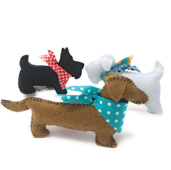 3 felt puppies - Crafty Kit Company