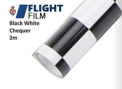 Flight Film covering Material, Heat shrink RC airplane covering - Black and White Chequer