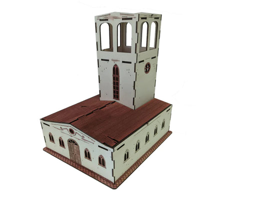 Large Spanish Church with Tower (28mm)