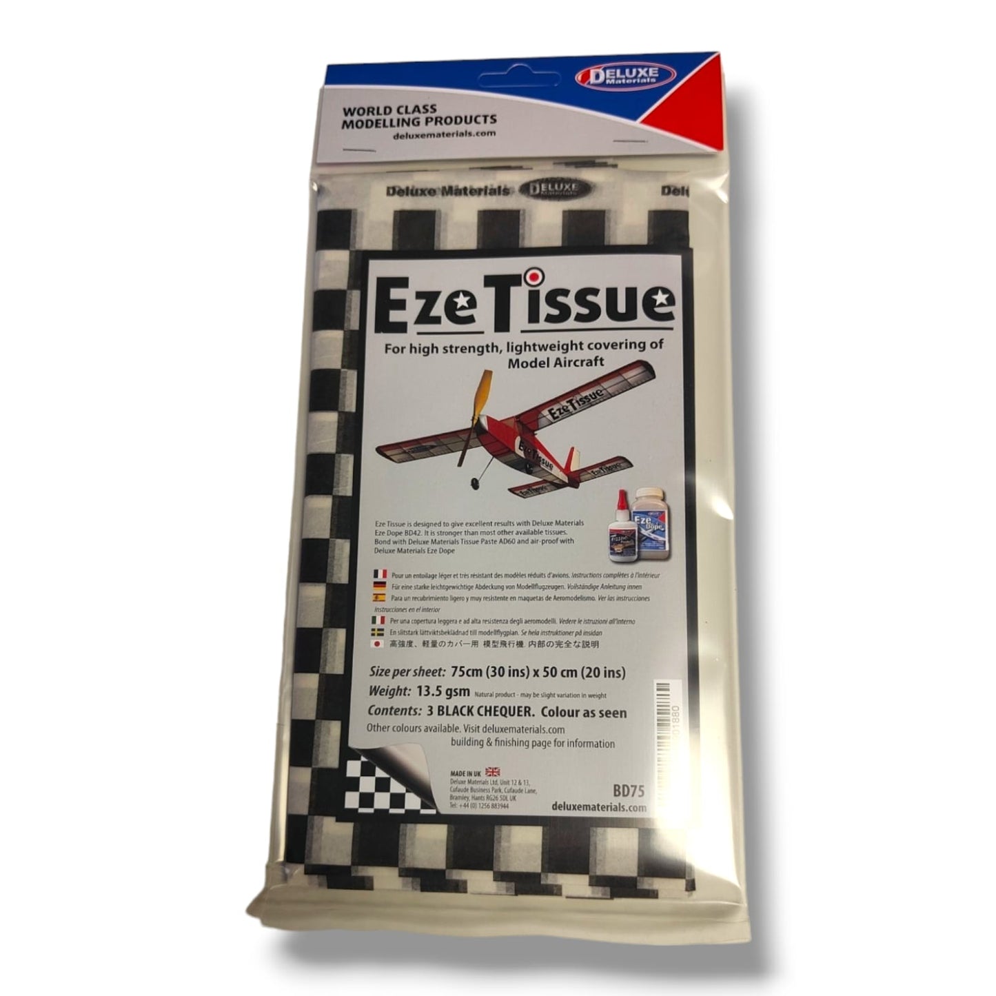 EZE Tissue, High strength Light weight covering for model aircraft