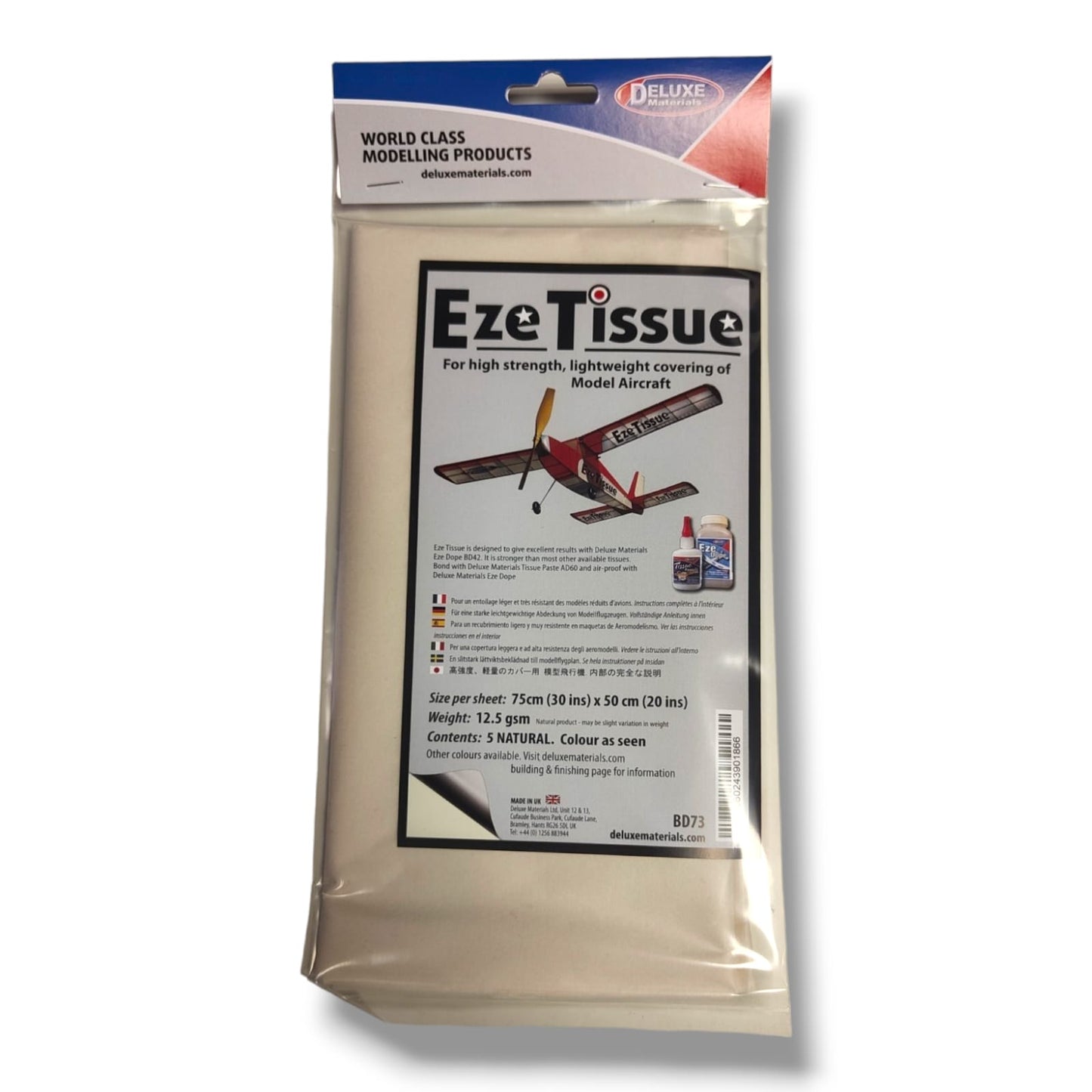 EZE Tissue, High strength Light weight covering for model aircraft