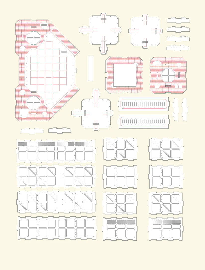 Helipad, space port with tower (28mm)