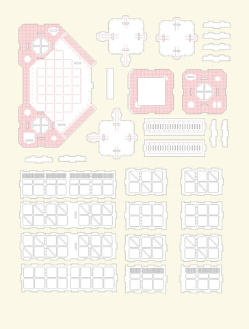 Helipad, space port with tower (28mm)