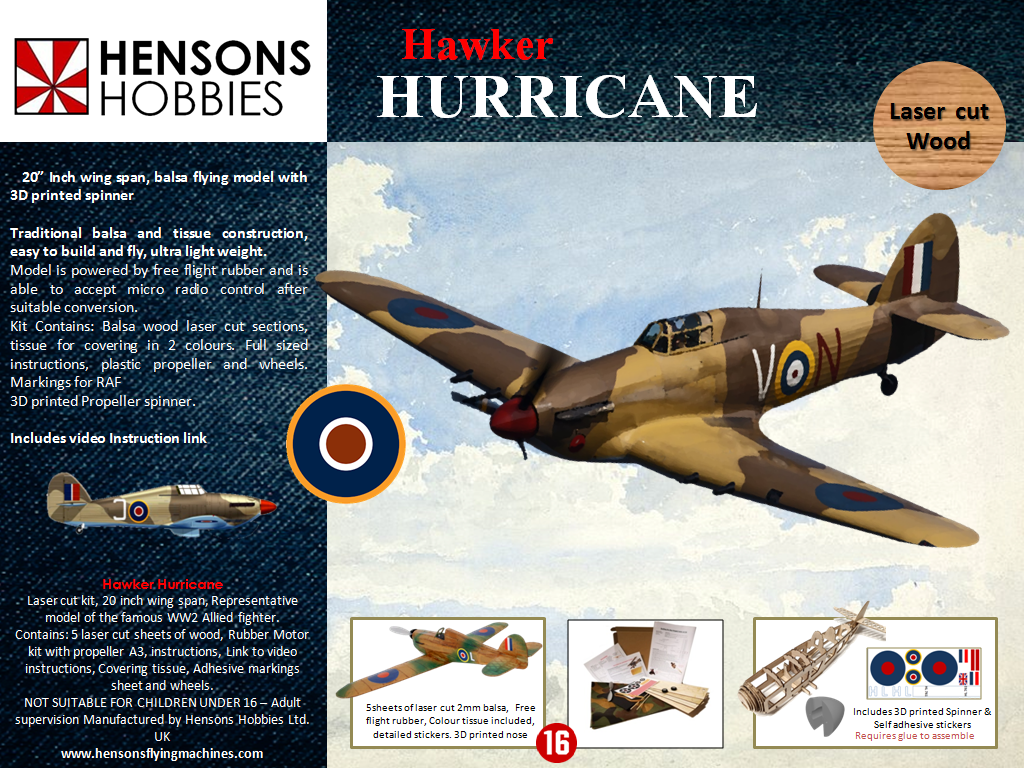 Hawker Hurricane balsa kit