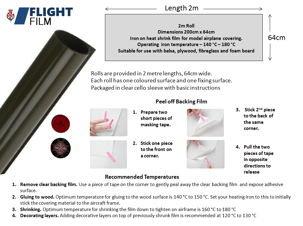 Model airplane covering materials online