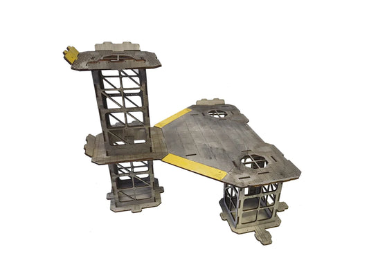 Helipad, space port with tower (28mm)