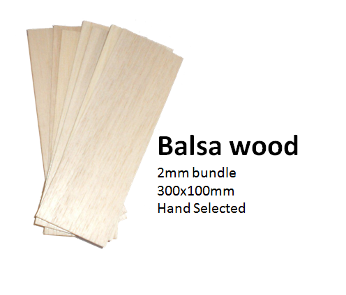 Balsa wood 5 pack - 2mm, 1/8th