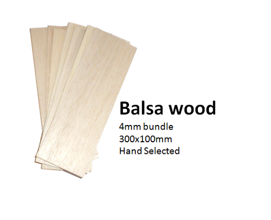 Balsa wood 5 pack - 4mm, 5/16th