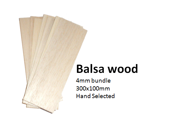 Balsa wood 5 pack - 4mm, 5/16th