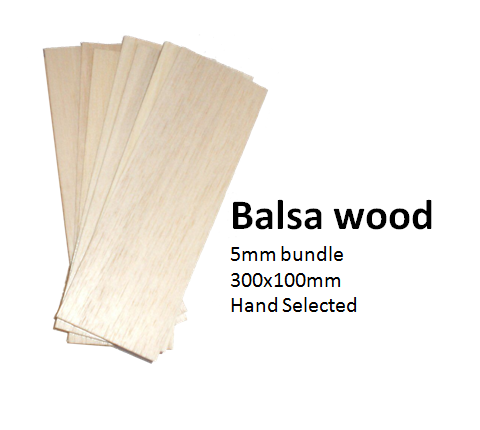 Balsa wood 5 pack - 5mm, 3/16th