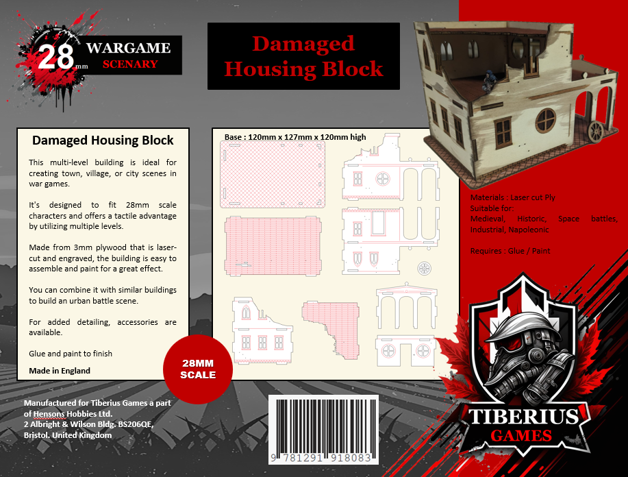 Battle damaged Urban Housing Unit (28mm)