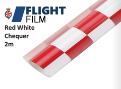 Flight Film covering Material, Heat shrink RC airplane covering - Red and White Chequer