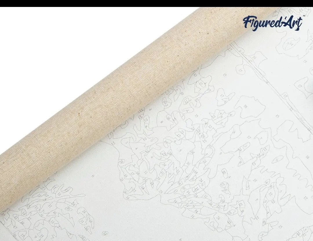 Paint by numbers flowers & birds watercolour