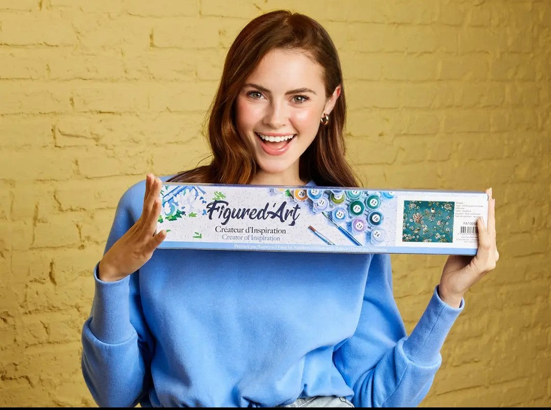 Paint by numbers flowers & birds watercolour