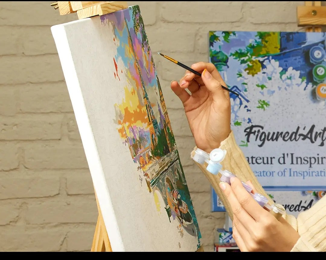 Paint by numbers flowers & birds watercolour