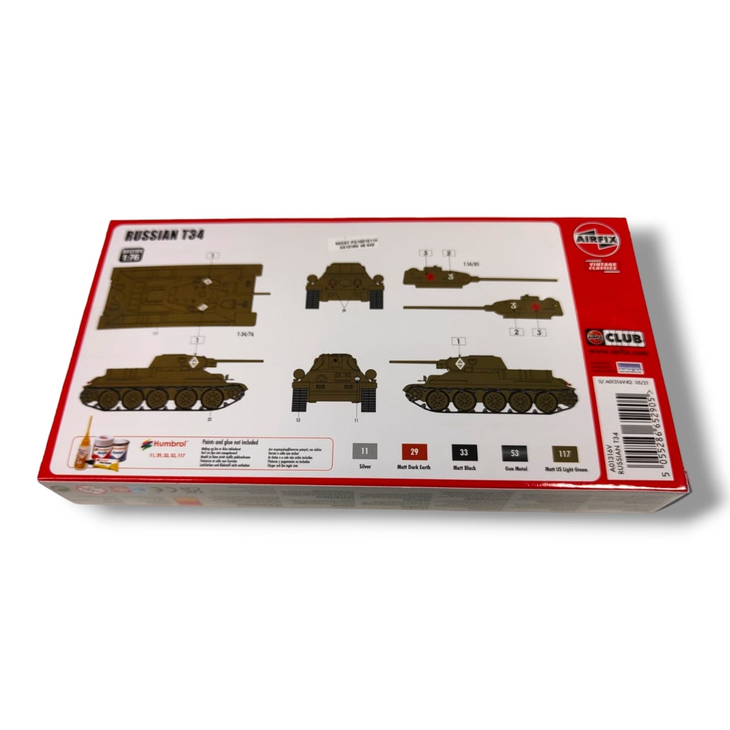 Airfix Russian T34 1/76 scale