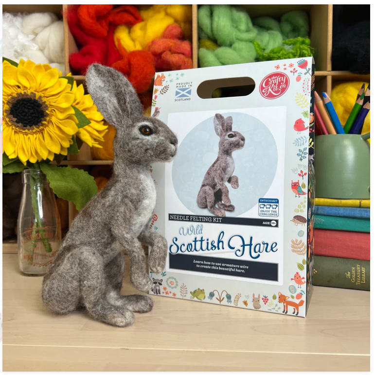 Scottish Hare Large Needle Felting - Crafty Kit Company