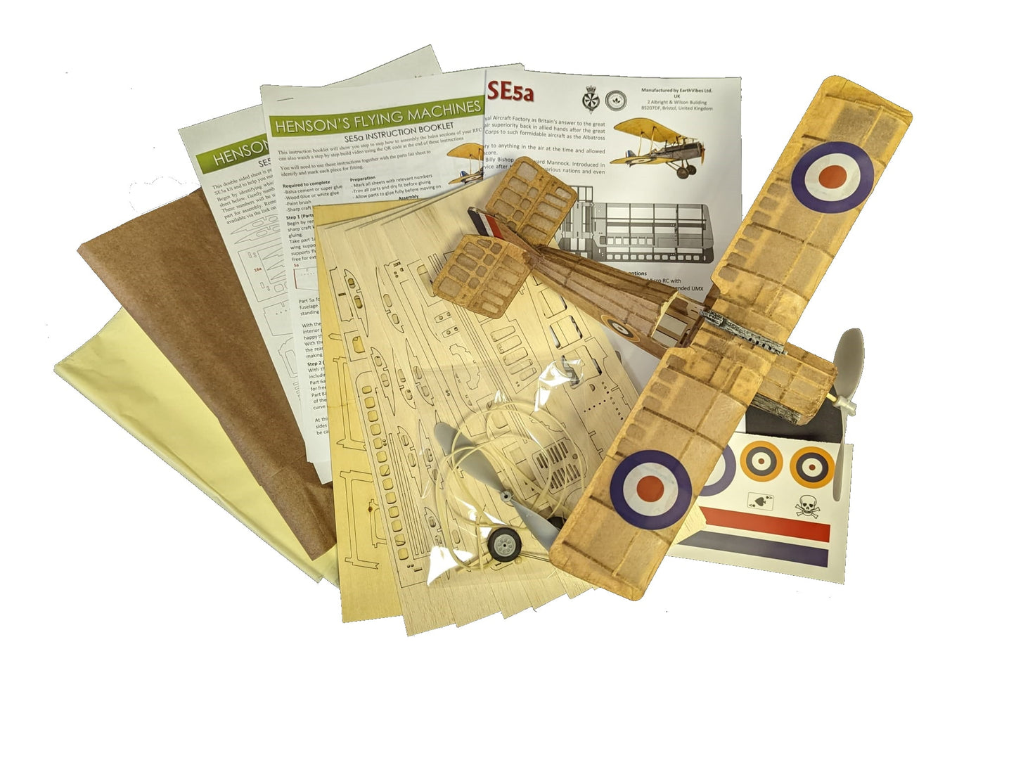 RFC Se5a Biplane Flying Ace WW1 Model Aircraft