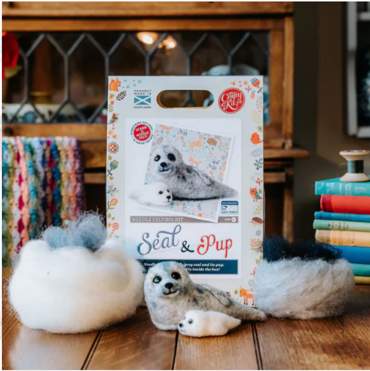 Seal & Pup Large Needle Felting - Crafty Kit Company