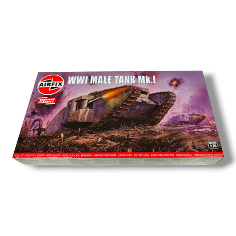 WW1 Male Tank Mk.1 (BRITISH)  1/76 scale